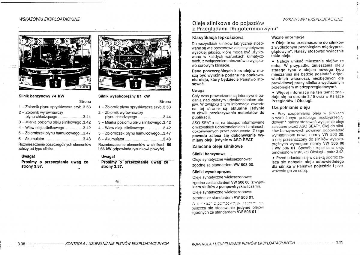 manual  Seat Leon I 1 instrukcja / page 91