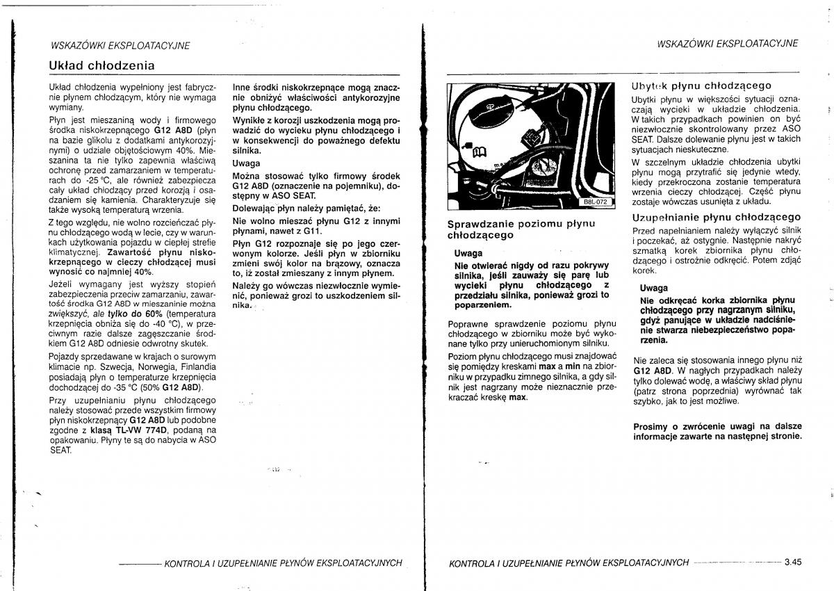 manual  Seat Leon I 1 instrukcja / page 94