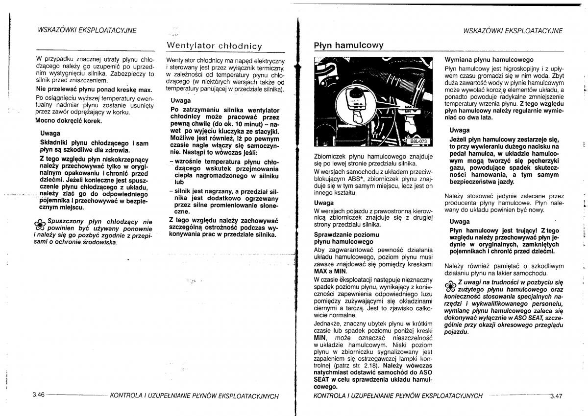 manual  Seat Leon I 1 instrukcja / page 95