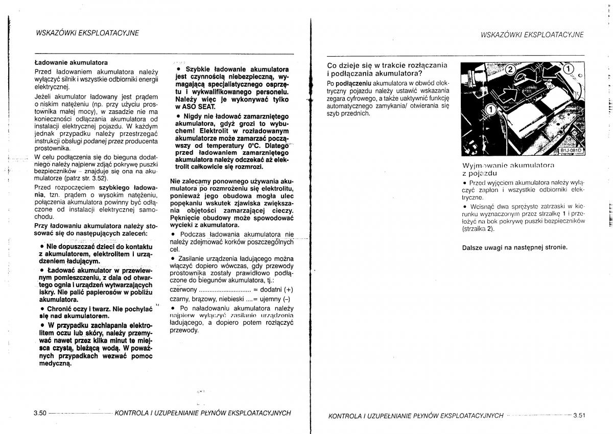 manual  Seat Leon I 1 instrukcja / page 97