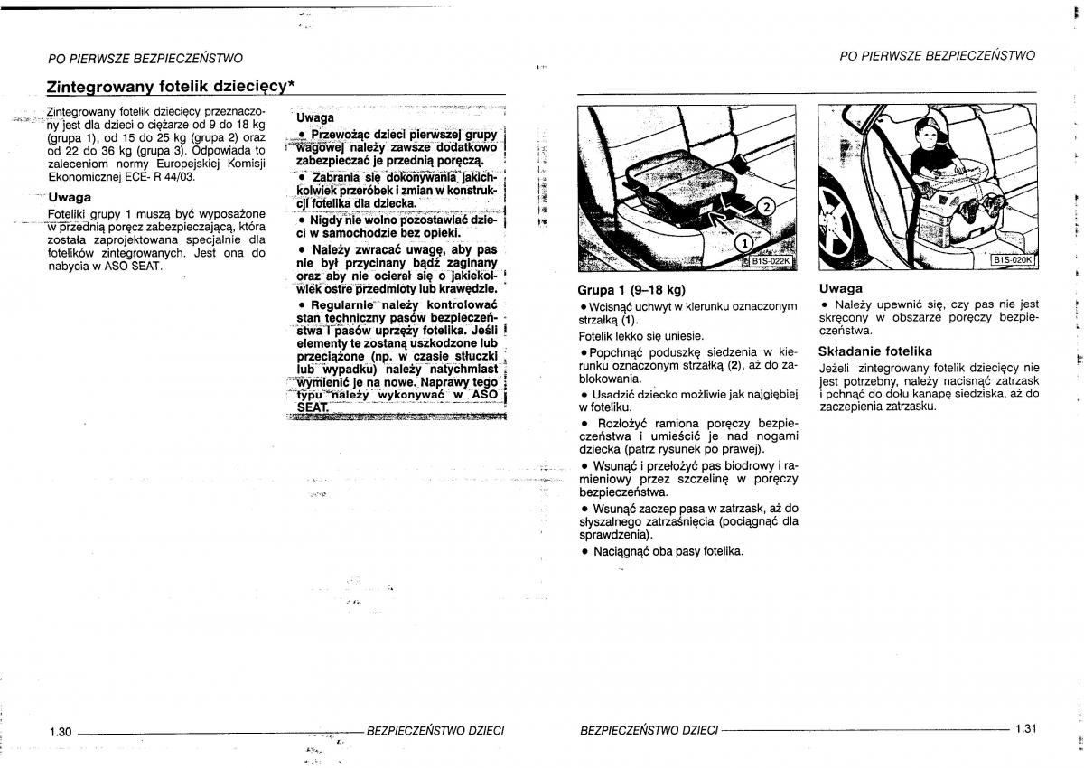 manual  Seat Leon I 1 instrukcja / page 16