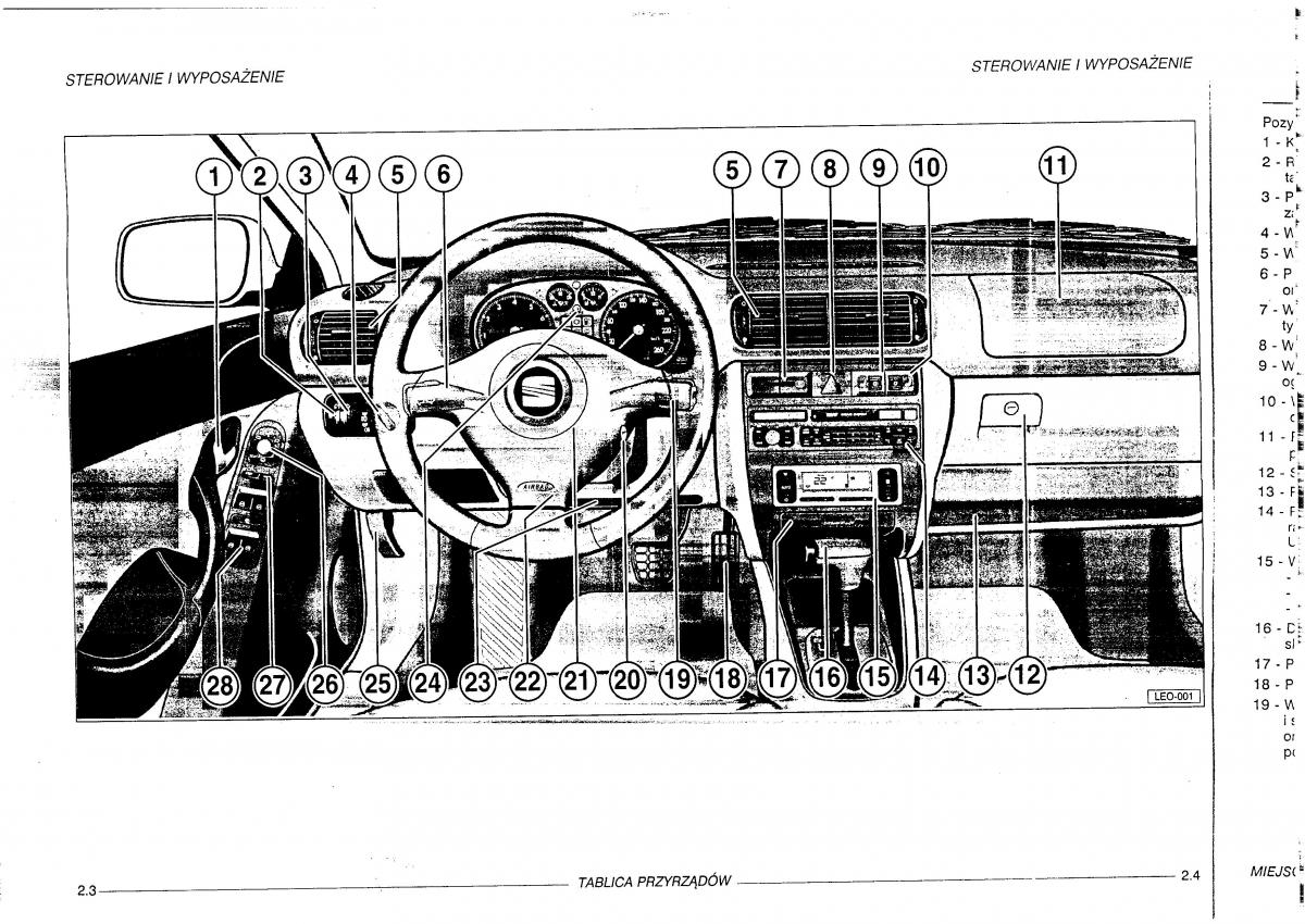 Seat Leon I 1 instrukcja obslugi / page 20