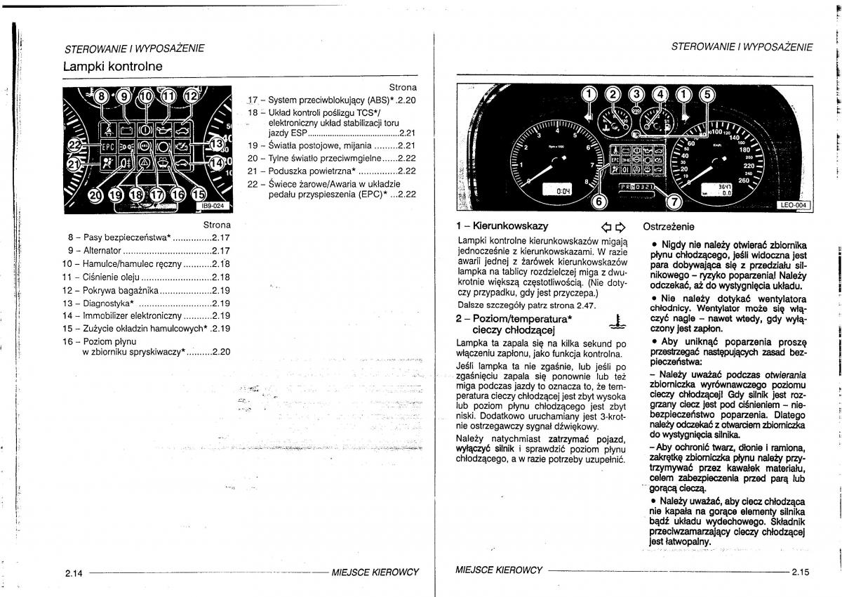 manual  Seat Leon I 1 instrukcja / page 26