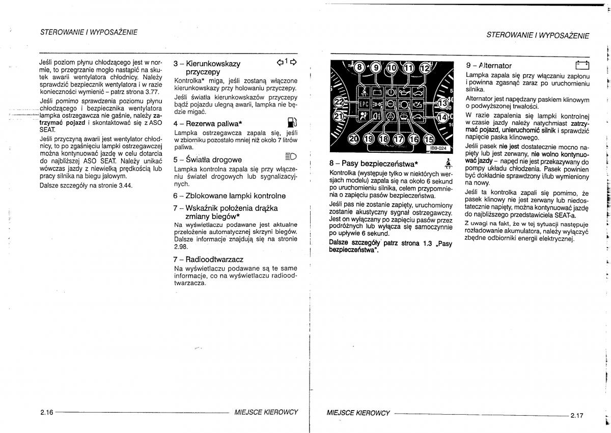 manual  Seat Leon I 1 instrukcja / page 27