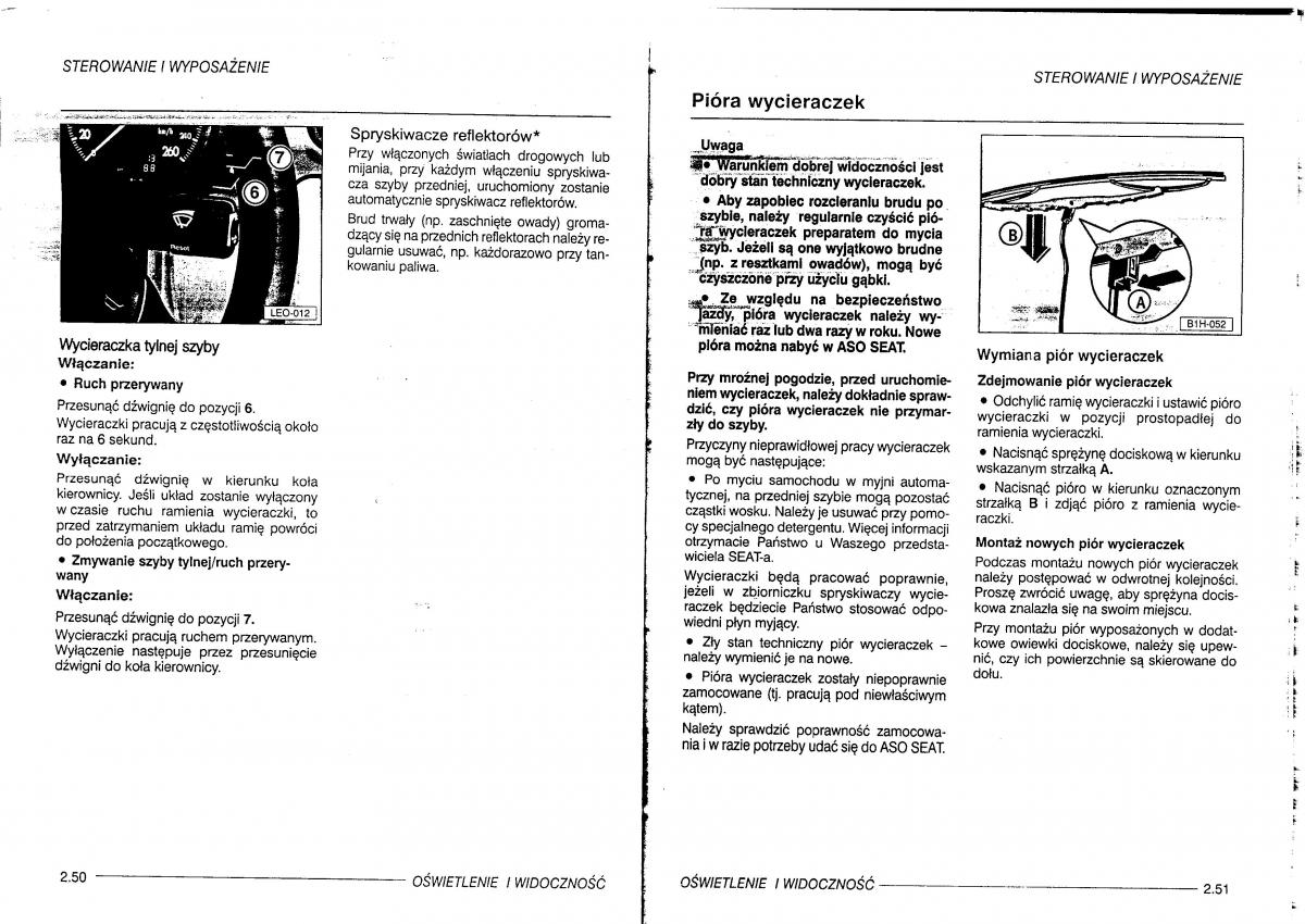 manual  Seat Leon I 1 instrukcja / page 43