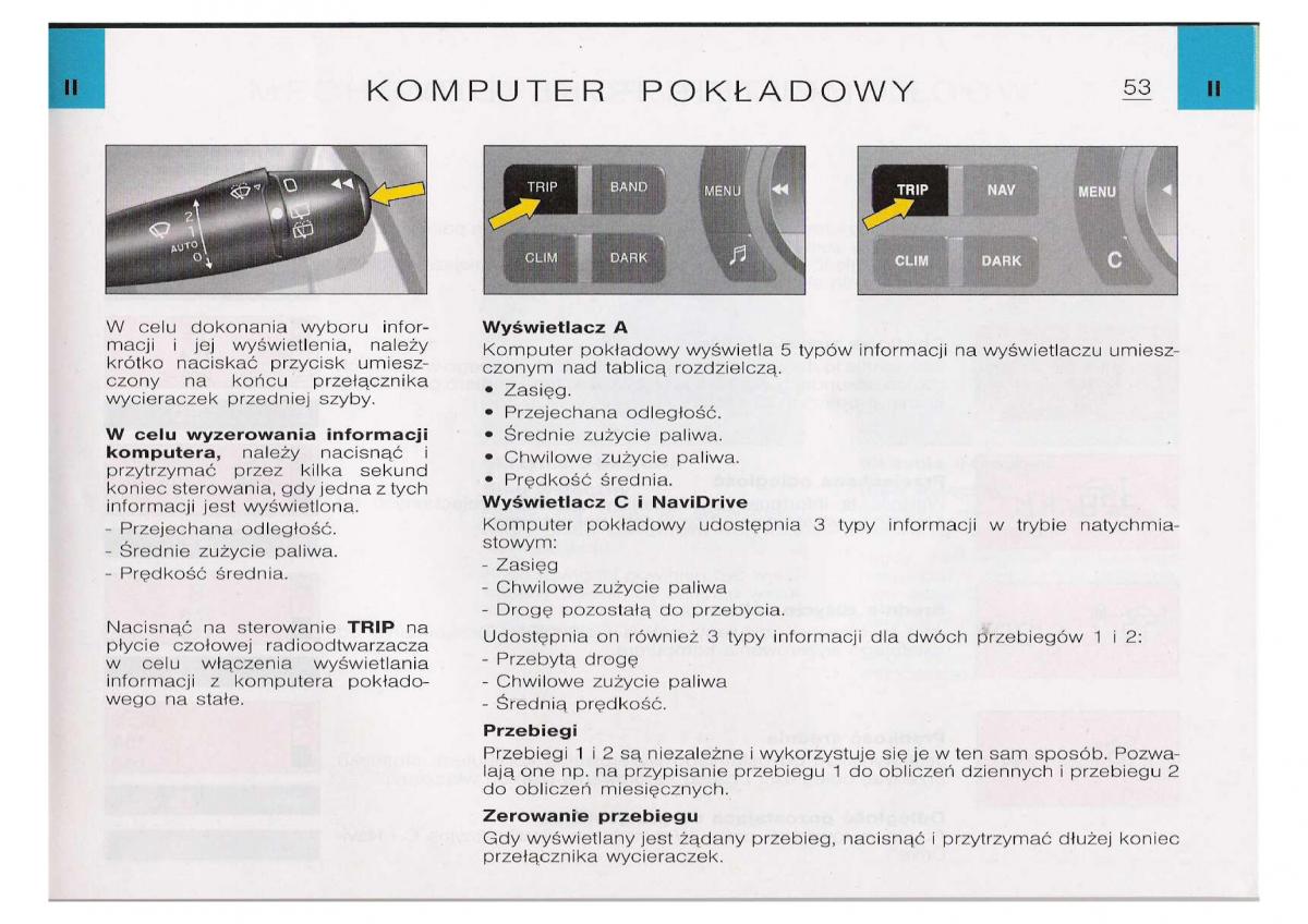 Citroen C5 I FL instrukcja obslugi / page 55