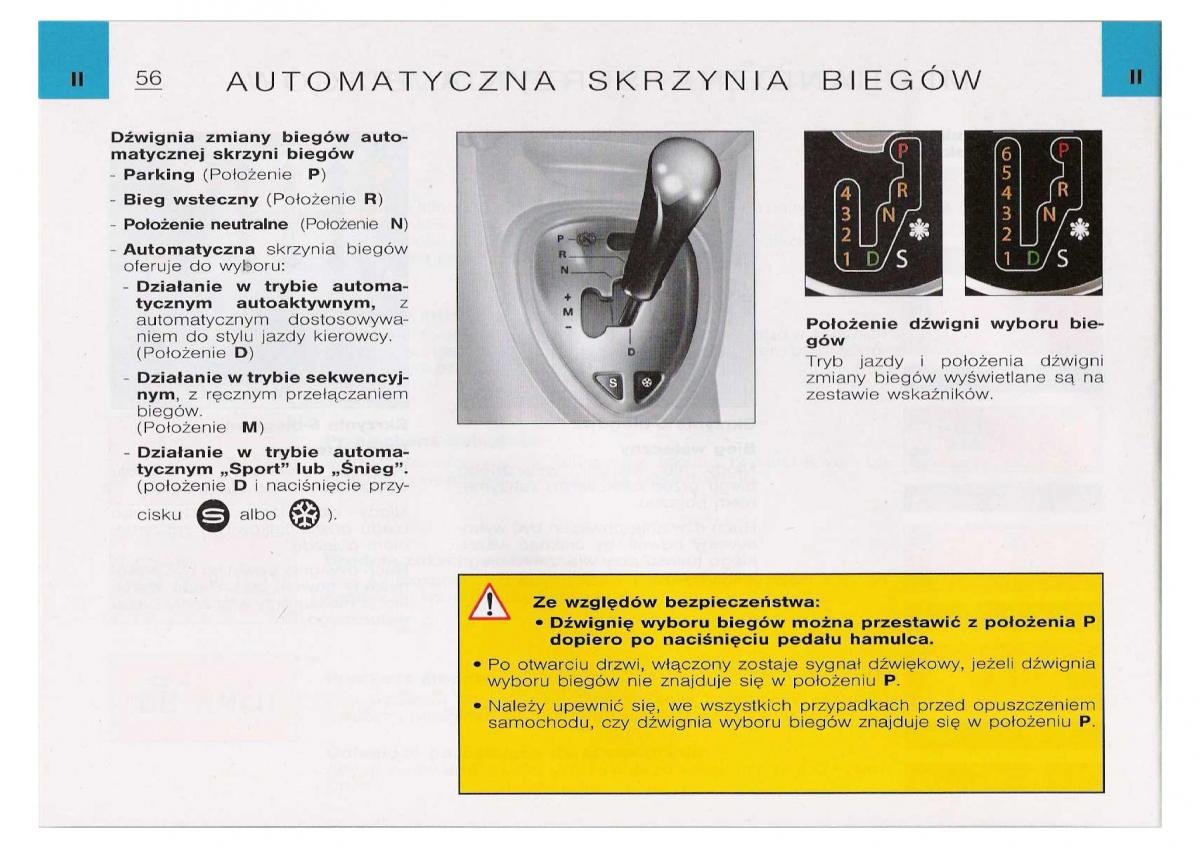 Citroen C5 I FL instrukcja obslugi / page 58