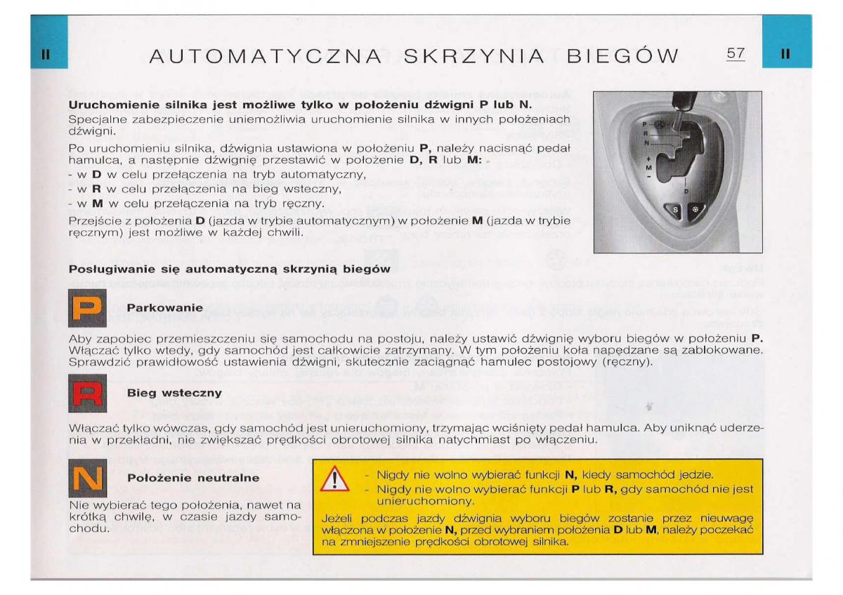 Citroen C5 I FL instrukcja obslugi / page 59