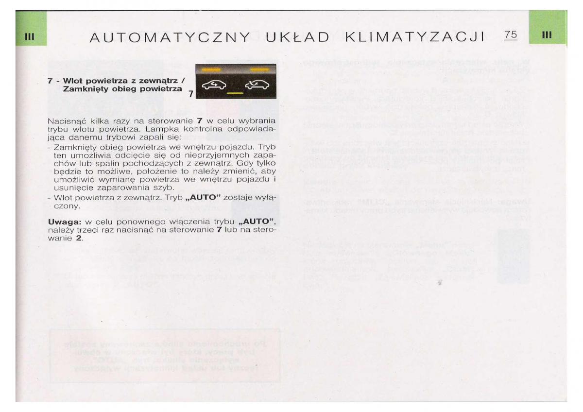 Citroen C5 I FL instrukcja obslugi / page 77