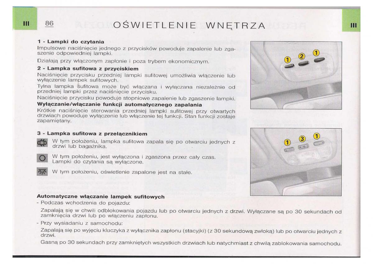 Citroen C5 I FL instrukcja obslugi / page 88