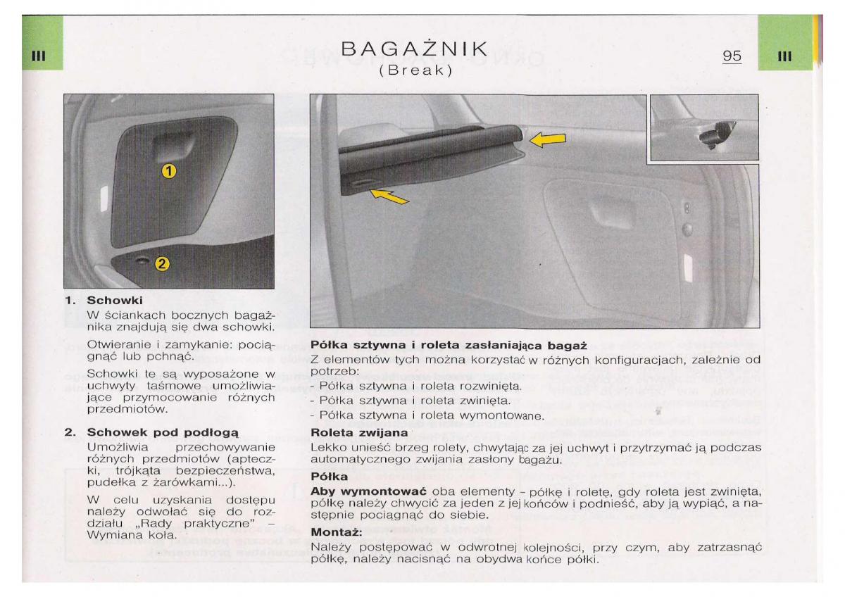 Citroen C5 I FL instrukcja obslugi / page 97