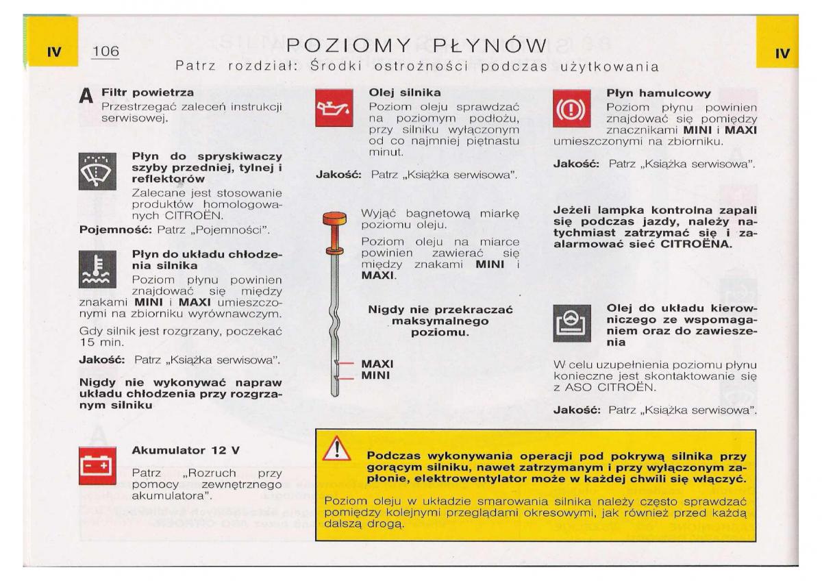 Citroen C5 I FL instrukcja obslugi / page 108