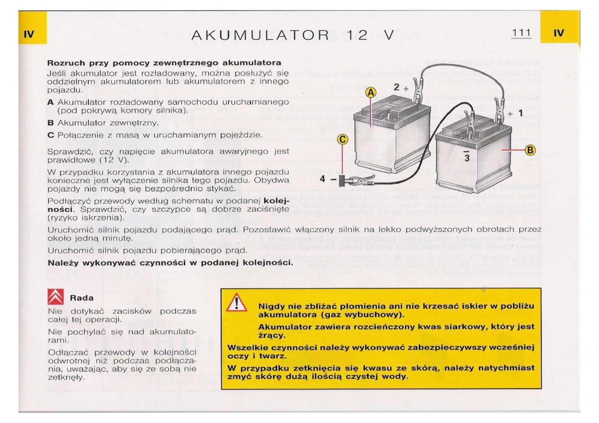 Citroen C5 I FL instrukcja obslugi / page 113