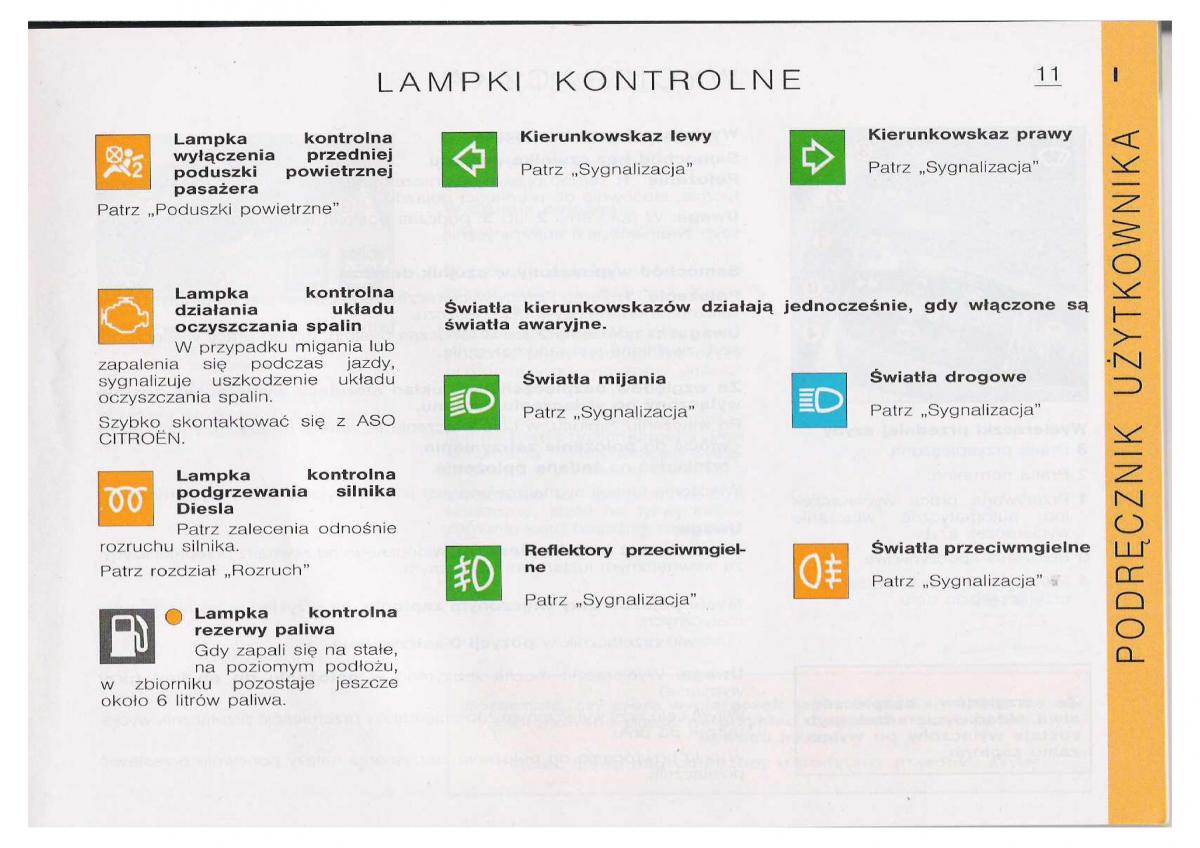 Citroen C5 I FL instrukcja obslugi / page 13