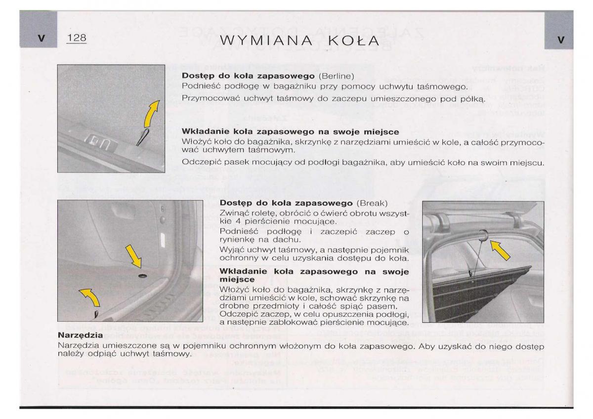 Citroen C5 I FL instrukcja obslugi / page 130