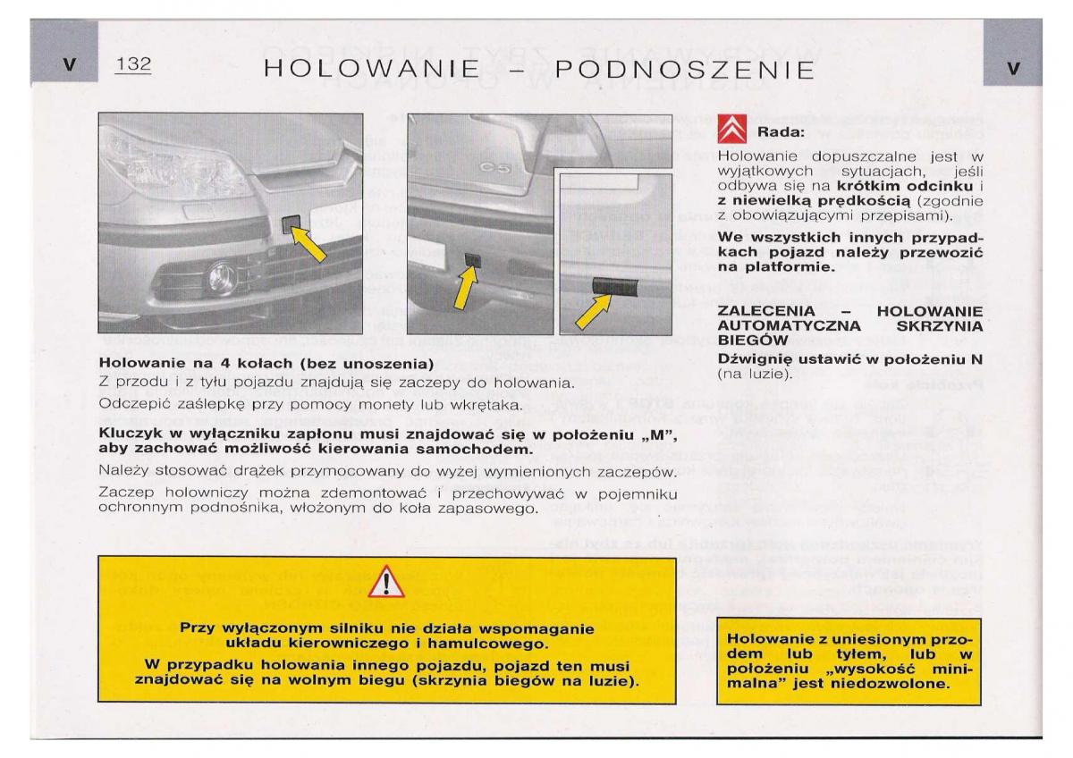 Citroen C5 I FL instrukcja obslugi / page 134