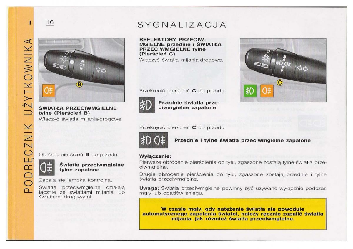 Citroen C5 I FL instrukcja obslugi / page 18