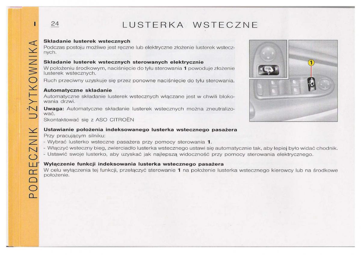 Citroen C5 I FL instrukcja obslugi / page 26