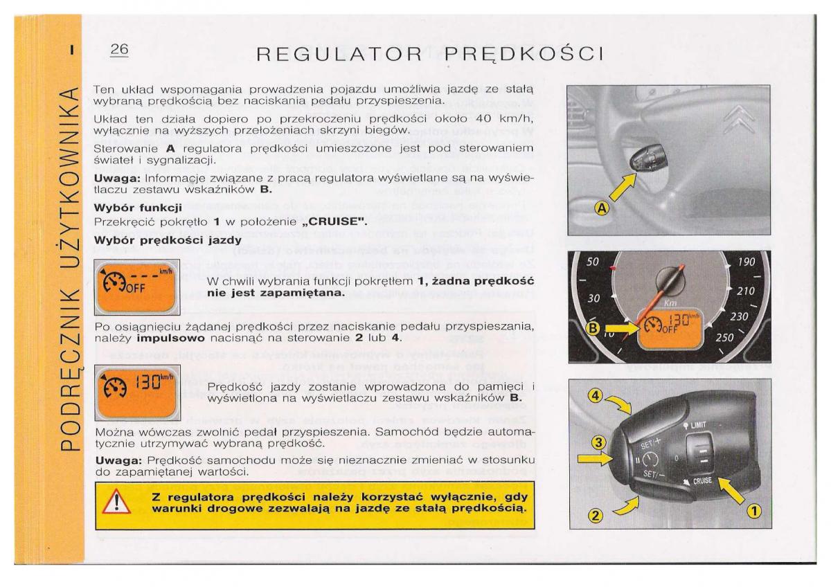 Citroen C5 I FL instrukcja obslugi / page 28