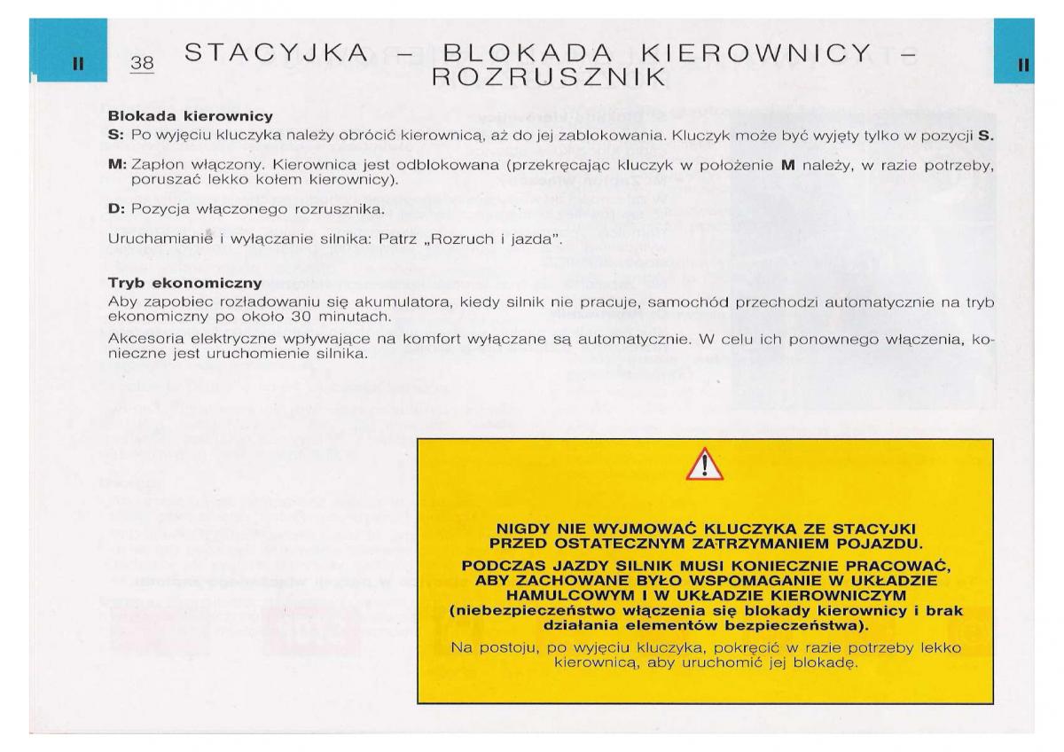 Citroen C5 I FL instrukcja obslugi / page 40