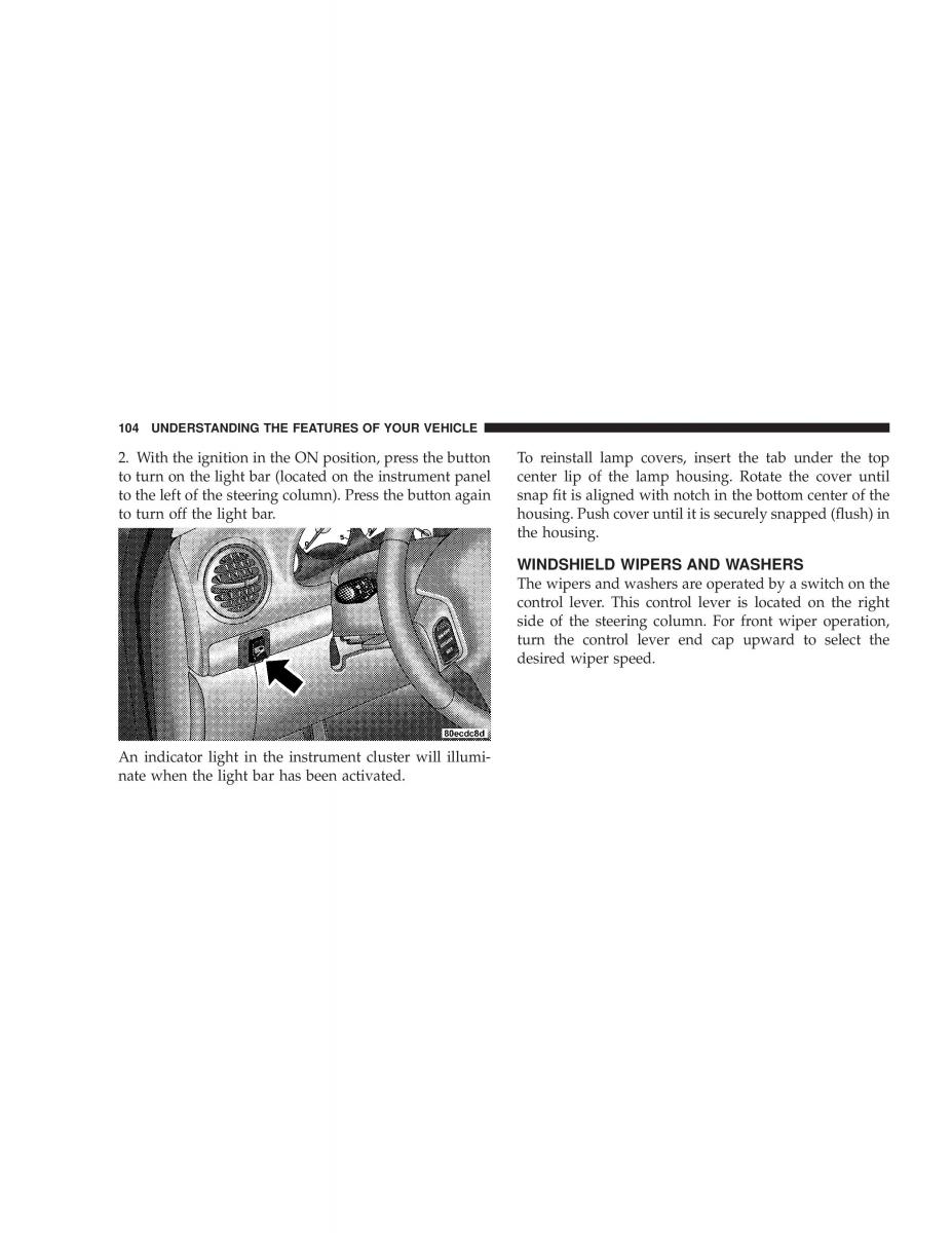 Jeep Liberty Cherokee KJ owners manual / page 104