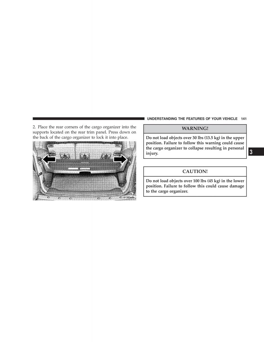 Jeep Liberty Cherokee KJ owners manual / page 141