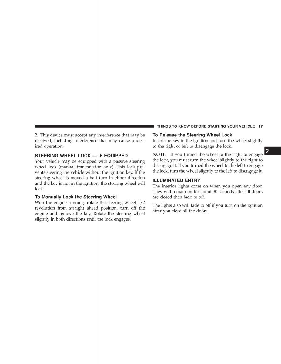 Jeep Liberty Cherokee KJ owners manual / page 17