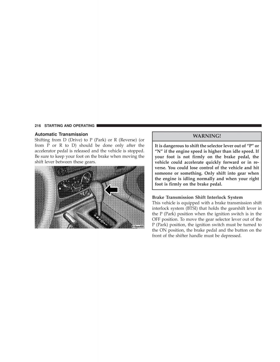 Jeep Liberty Cherokee KJ owners manual / page 216