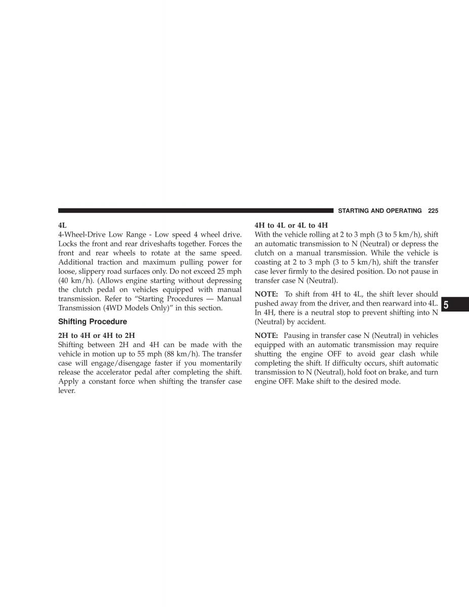 Jeep Liberty Cherokee KJ owners manual / page 225