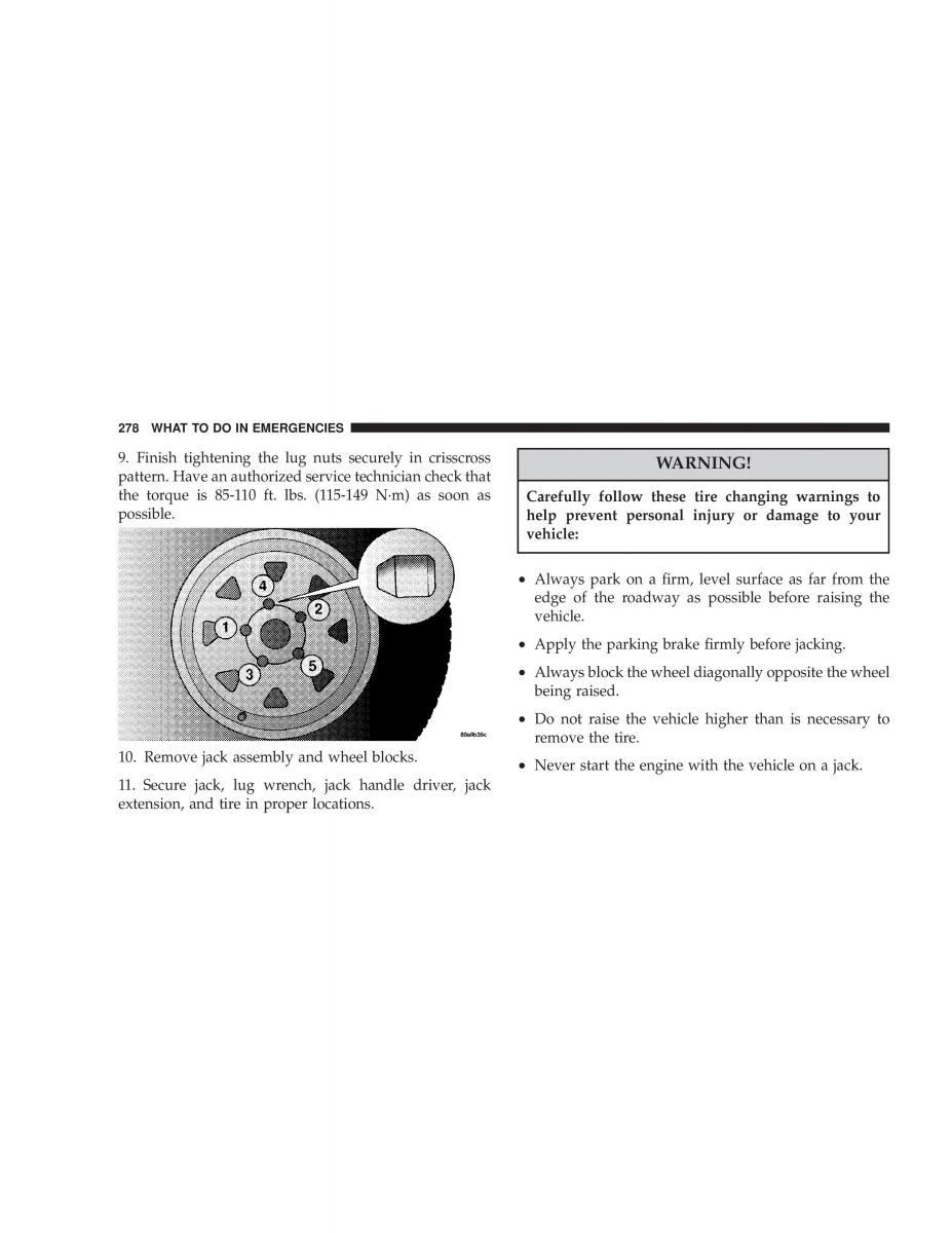 Jeep Liberty Cherokee KJ owners manual / page 278