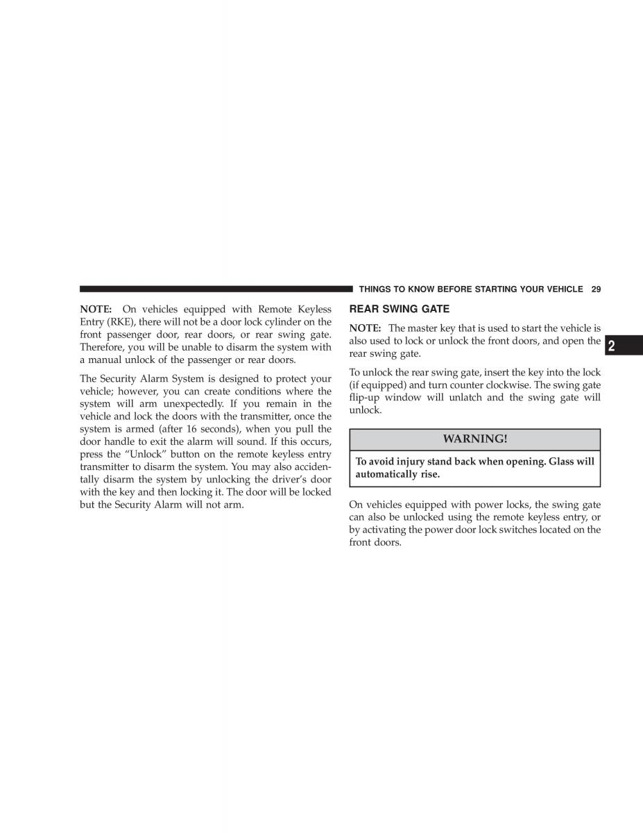 Jeep Liberty Cherokee KJ owners manual / page 29