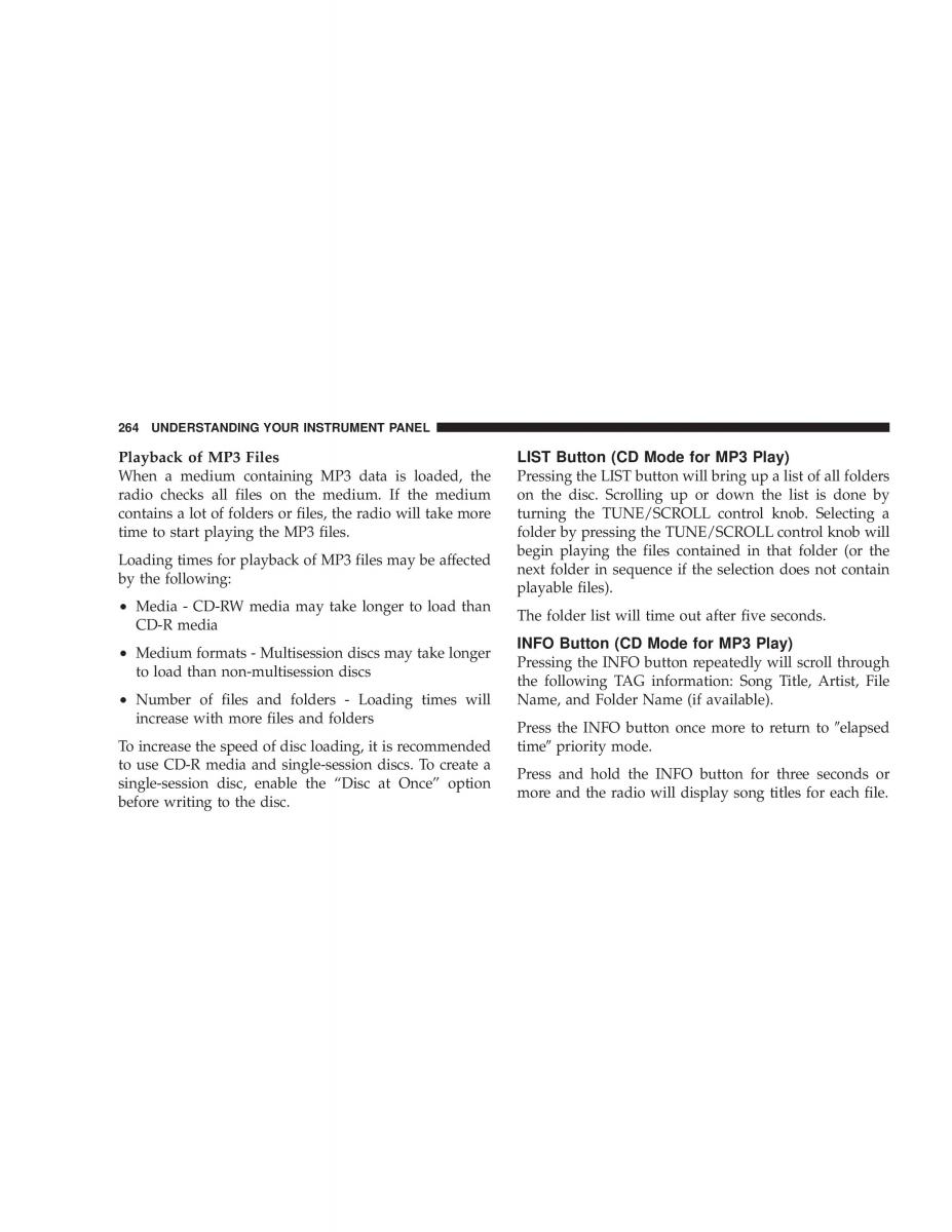 Jeep Liberty Cherokee KK owners manual / page 266