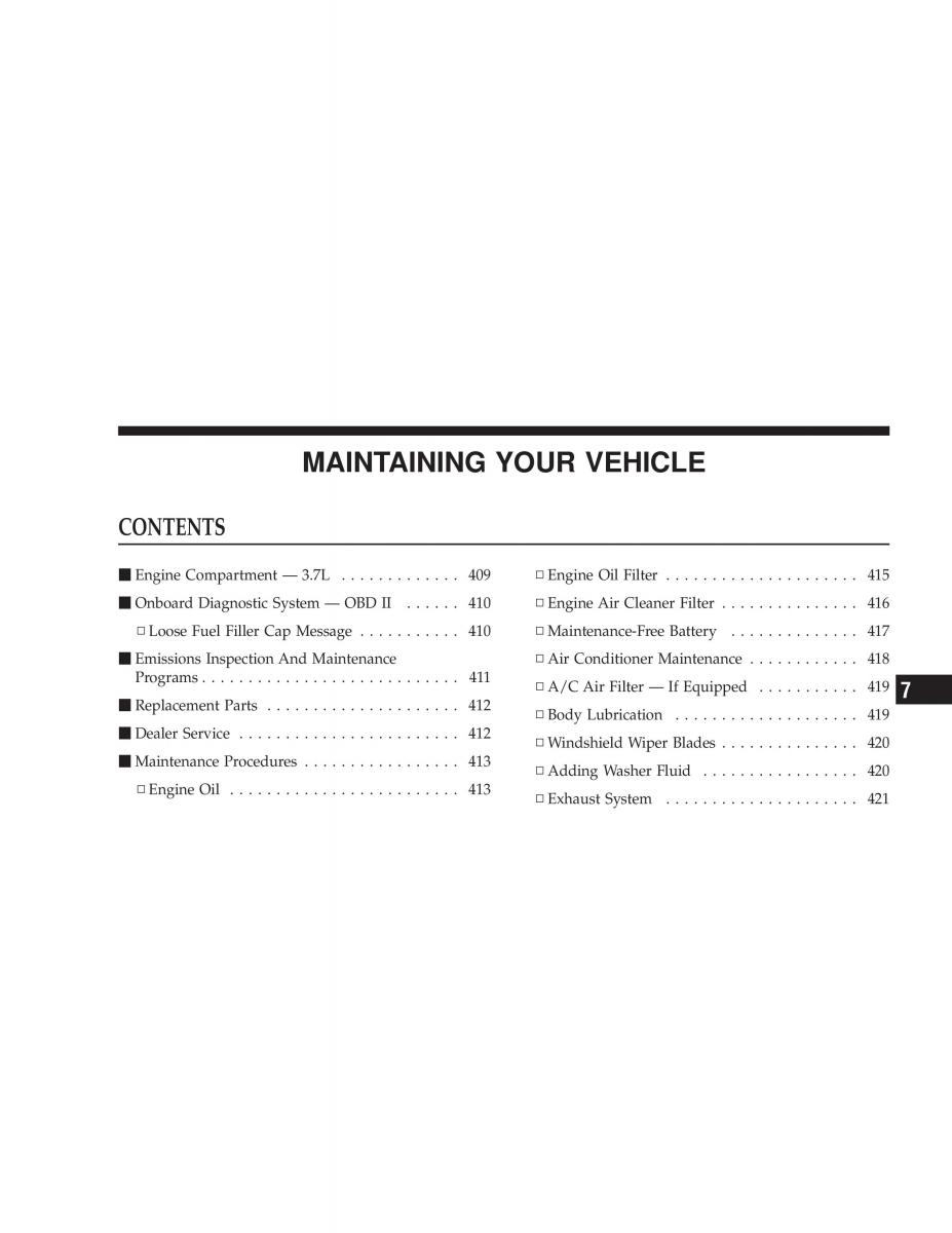 Jeep Liberty Cherokee KK owners manual / page 409