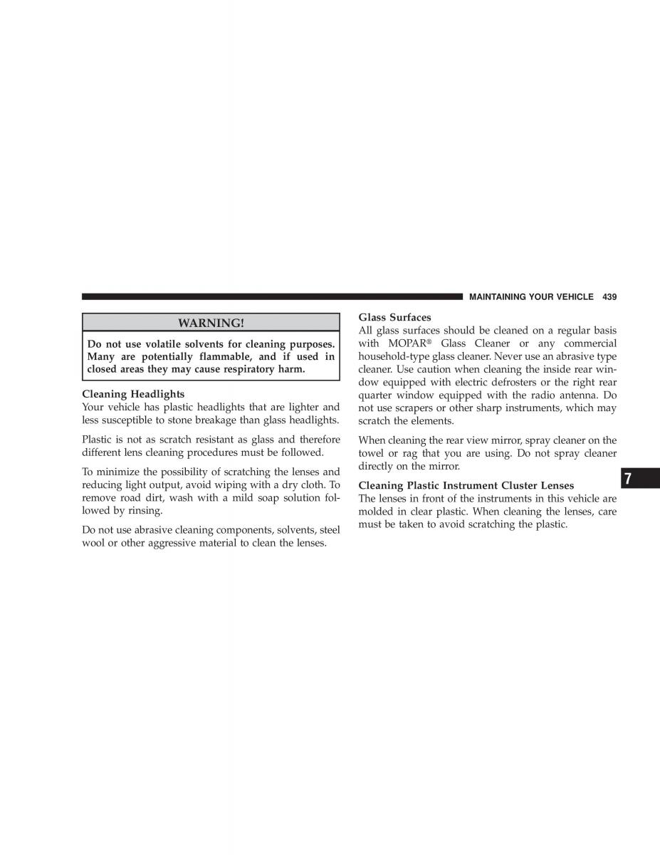 Jeep Liberty Cherokee KK owners manual / page 441