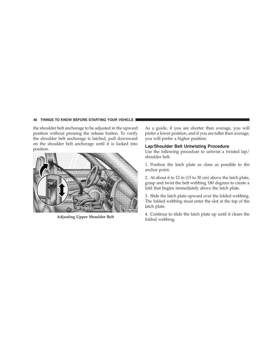 Jeep Liberty Cherokee KK owners manual / page 50