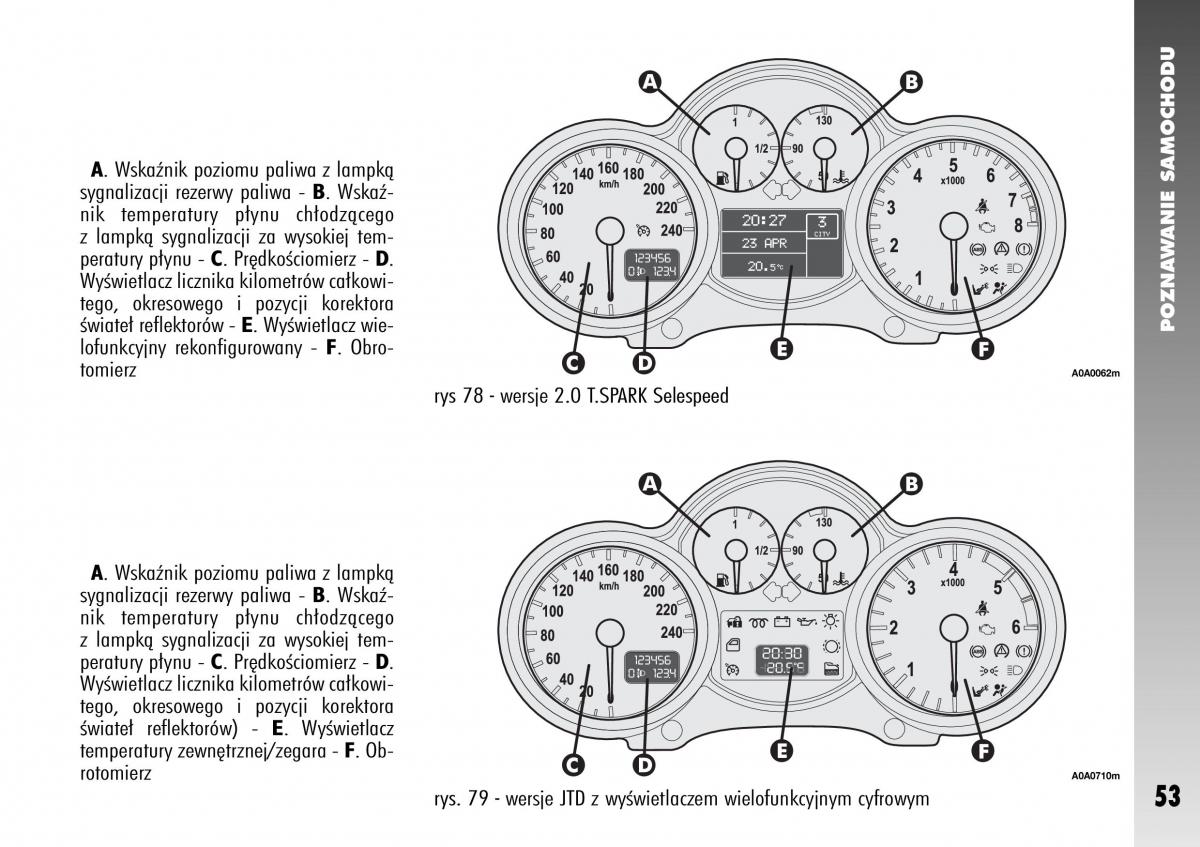 Alfa Romeo 147 instrukcja obslugi / page 55