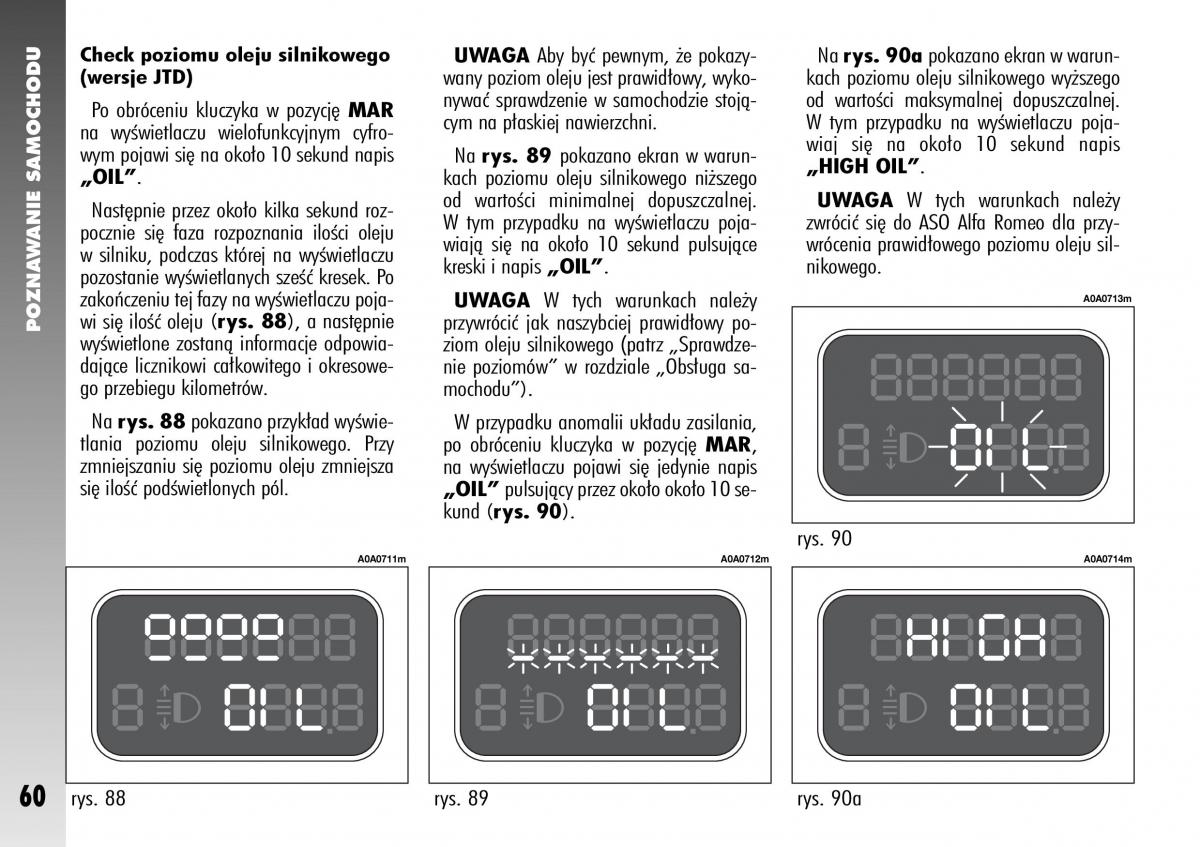 Alfa Romeo 147 instrukcja obslugi / page 62