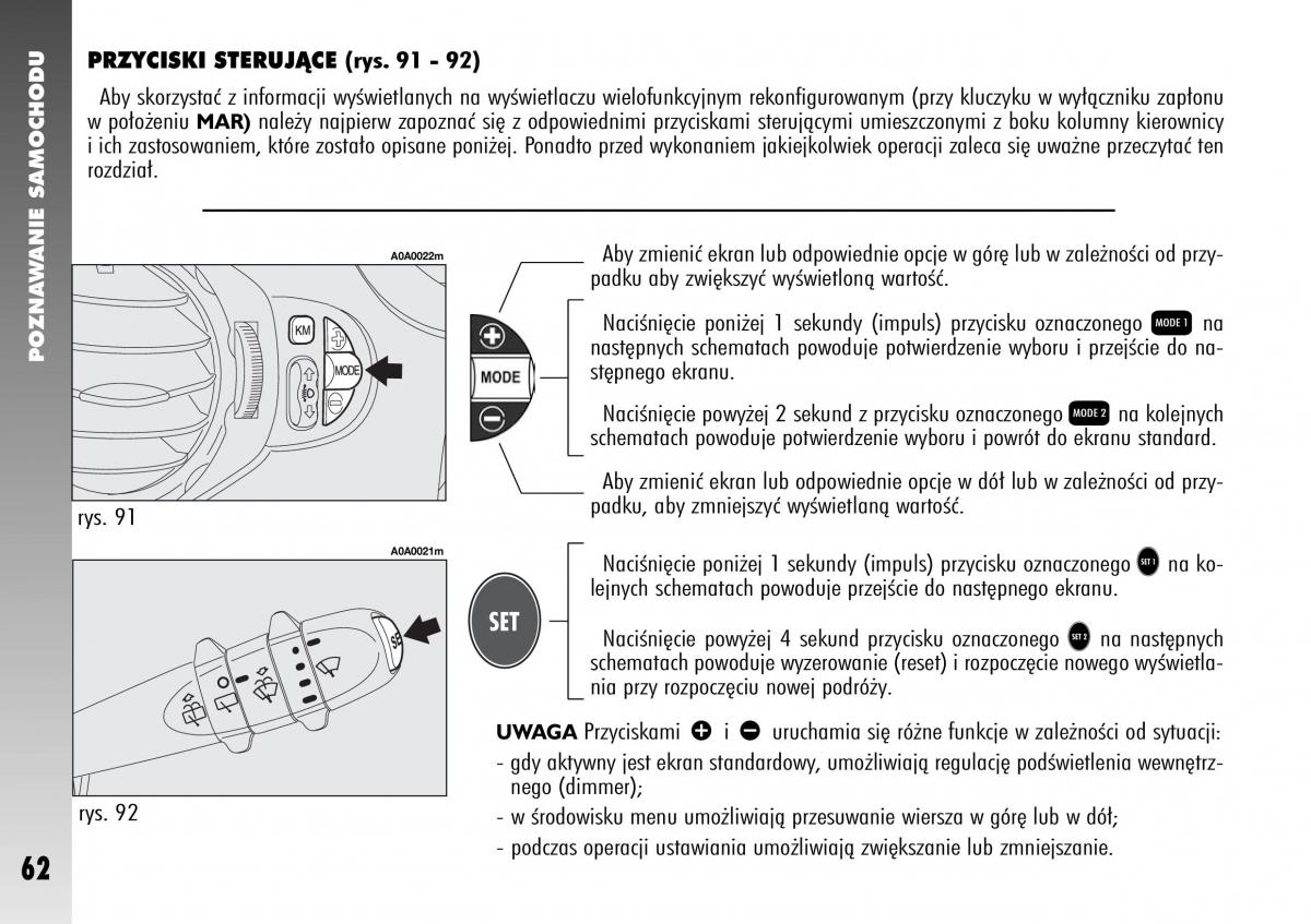 Alfa Romeo 147 instrukcja obslugi / page 64