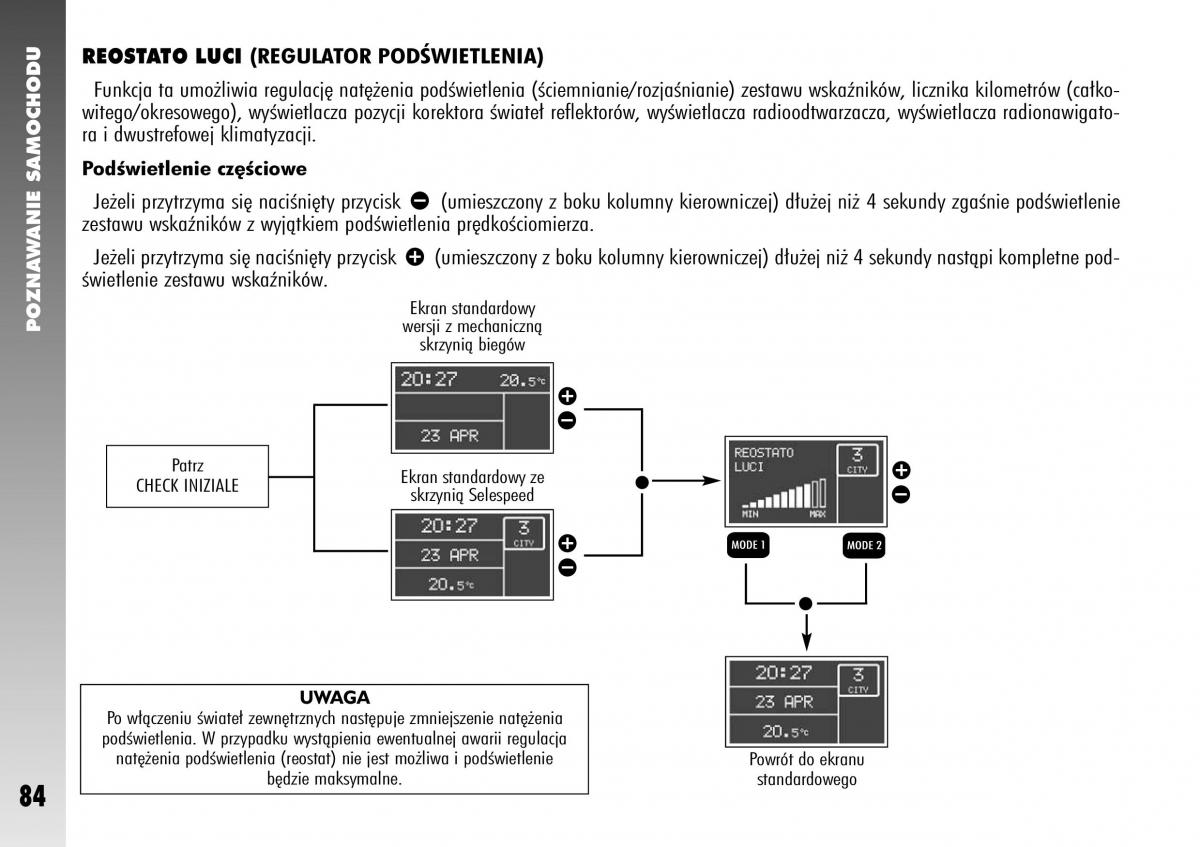 Alfa Romeo 147 instrukcja obslugi / page 86