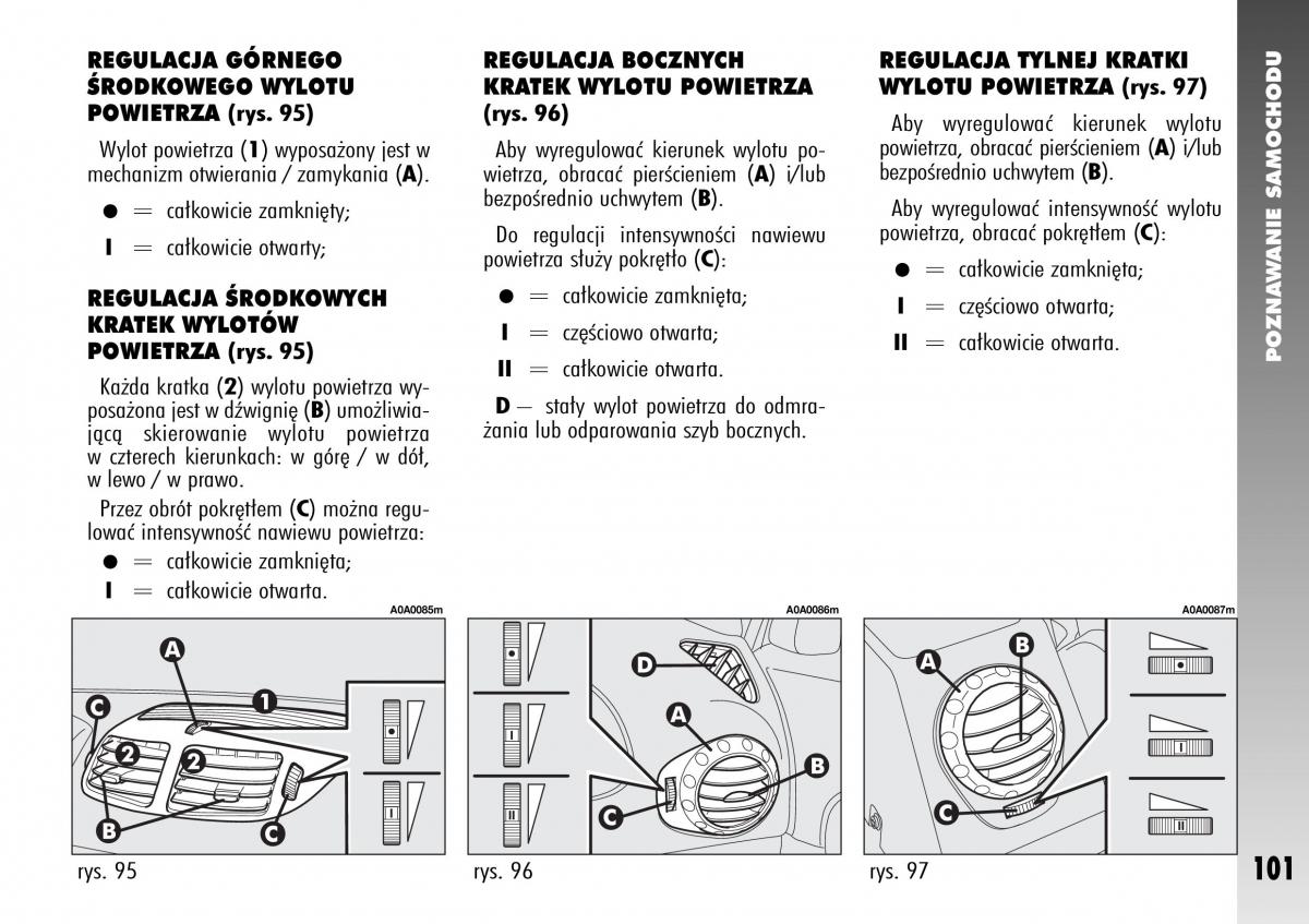 Alfa Romeo 147 instrukcja obslugi / page 103