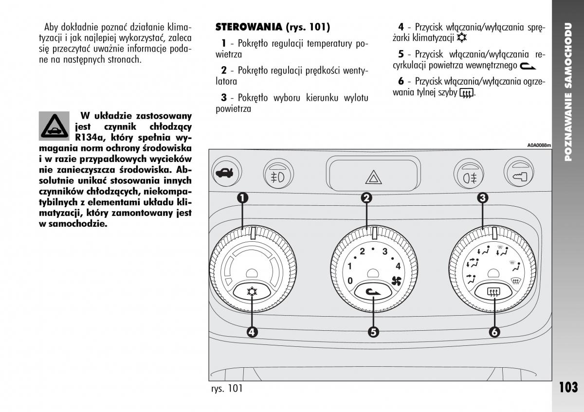 Alfa Romeo 147 instrukcja obslugi / page 105