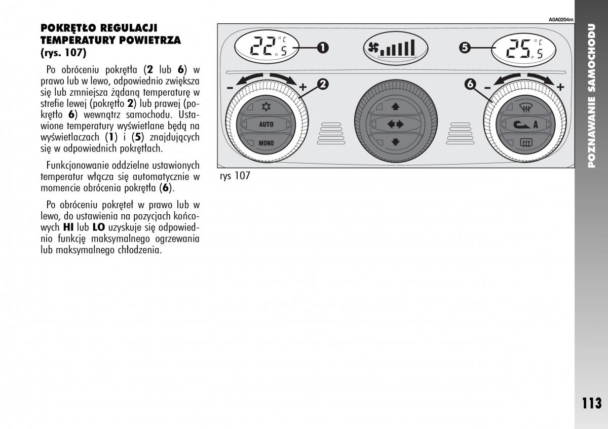 Alfa Romeo 147 instrukcja obslugi / page 115