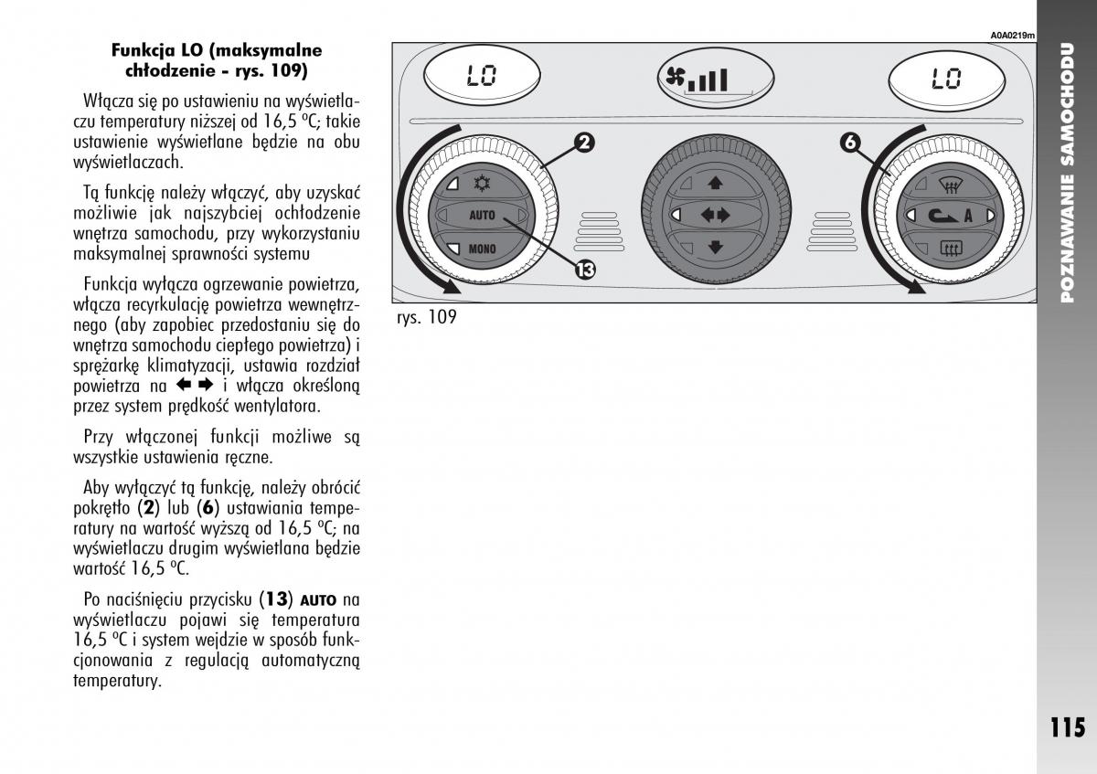 Alfa Romeo 147 instrukcja obslugi / page 117