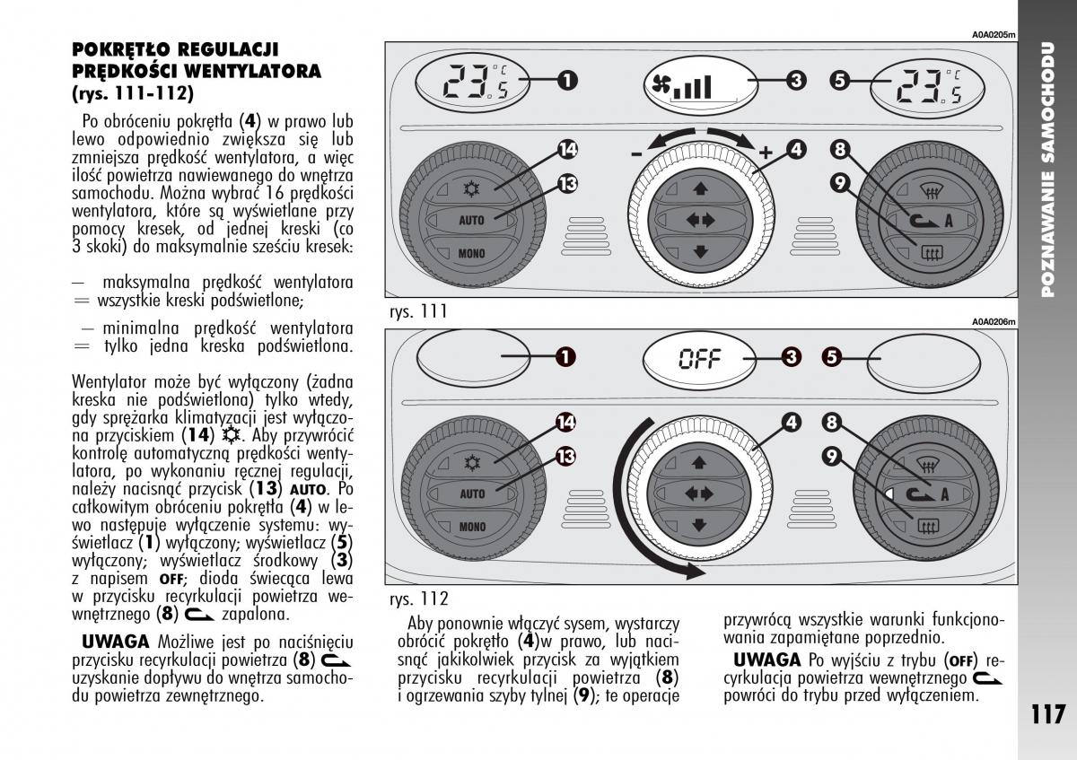 Alfa Romeo 147 instrukcja obslugi / page 119