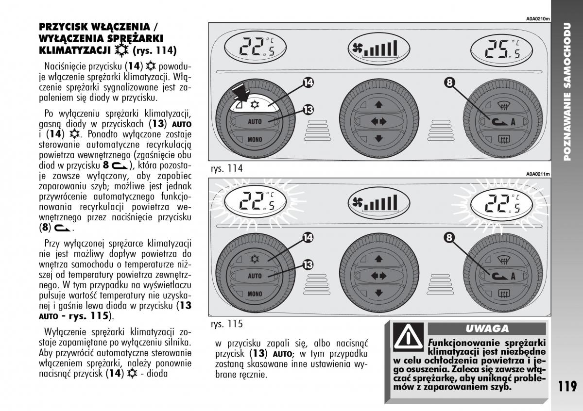 Alfa Romeo 147 instrukcja obslugi / page 121