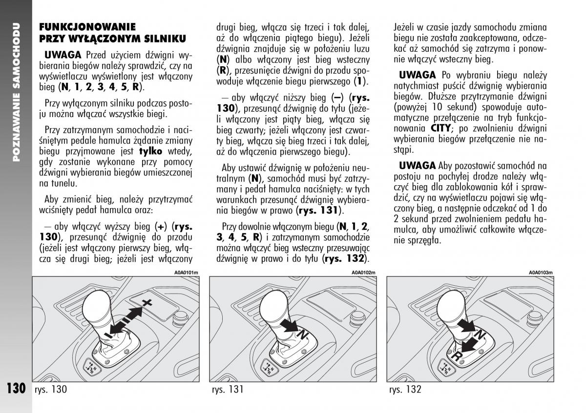 Alfa Romeo 147 instrukcja obslugi / page 132