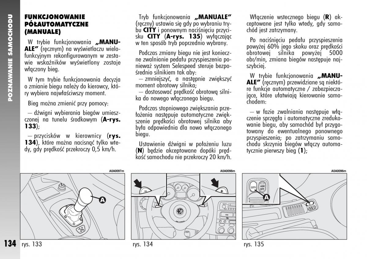 Alfa Romeo 147 instrukcja obslugi / page 136