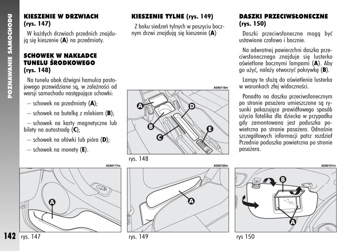 Alfa Romeo 147 instrukcja obslugi / page 144