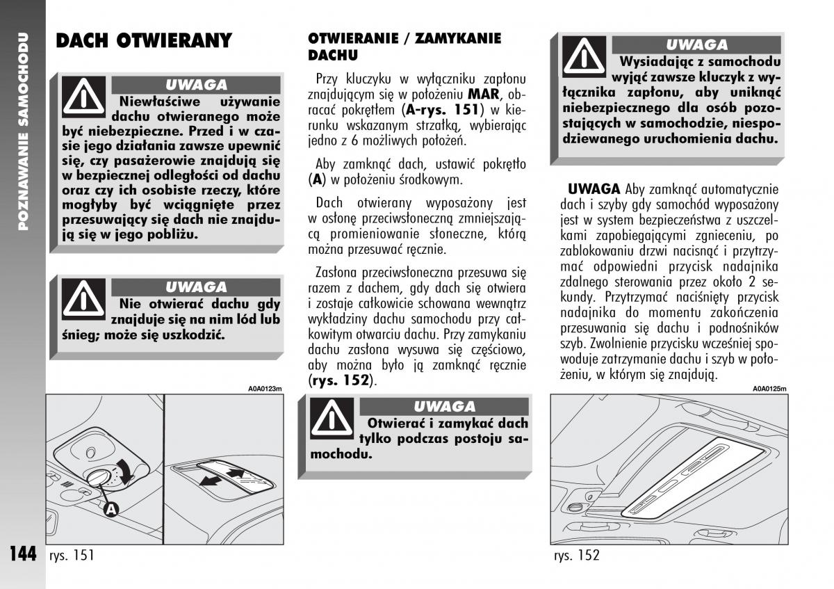 Alfa Romeo 147 instrukcja obslugi / page 146