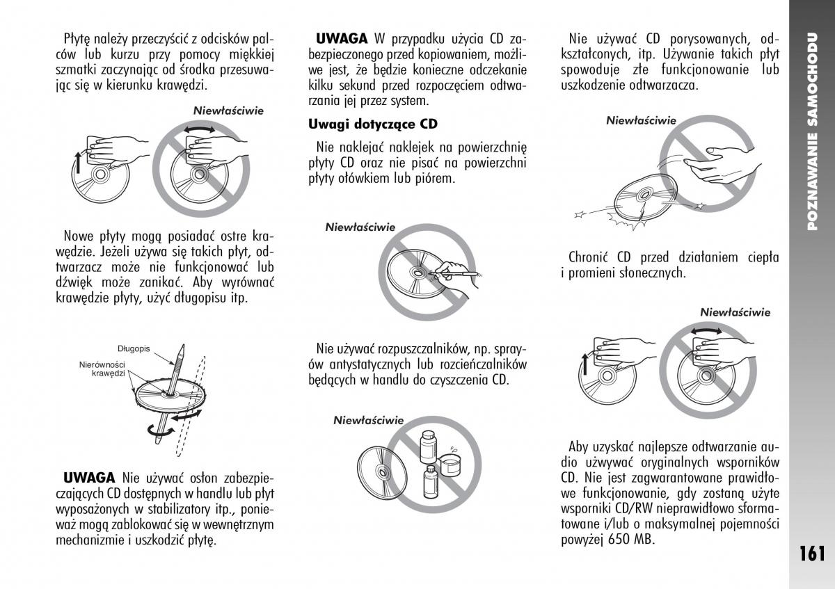 Alfa Romeo 147 instrukcja obslugi / page 163